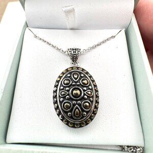 Conetessa Di Capri Womens Necklace Sterling Silver Pendant New In Box